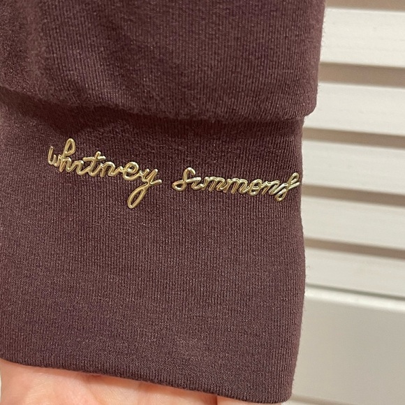 GYMSHARK X Whitney Simmons Collab Recovery Cropped Hoodie Burgundy Small - Picture 4 of 6